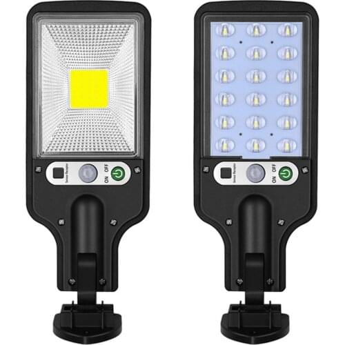 LED Solar Street Lights With 3 Light Mode Waterproof Motion Sensor Security Lighting Lamp for Garden Patio Path Yard Wall Light