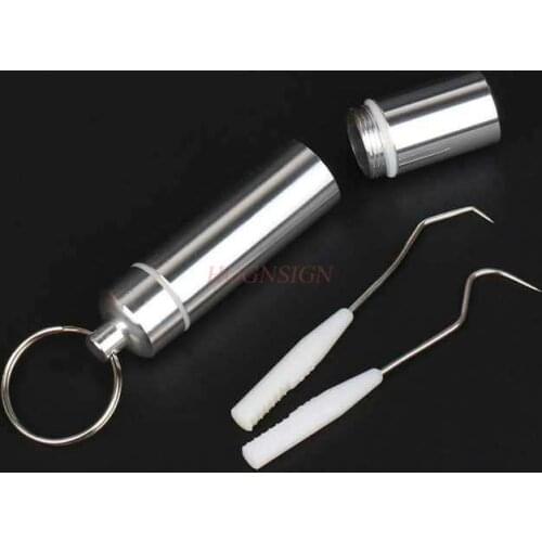 Tick Pin Portable Tick Artifact 304 Stainless Steel Toothpick Superfine Tooth Hook Mini Oral Tool Three-piece Sale