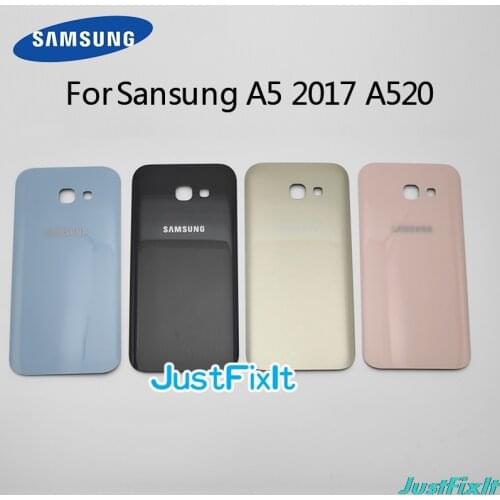 Back Glass For SAMSUNG Galaxy A3/A5/A7 2017 A320 A520 A720 Back Battery Cover Rear Door Housing Case Replacement
