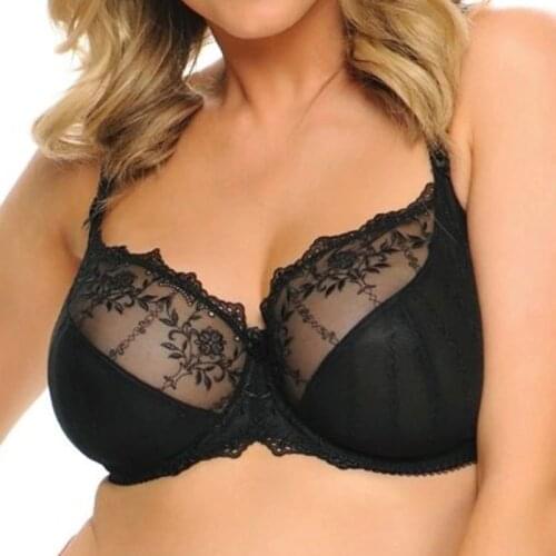 Large Size Womens Bras Full Coverage Minimizer Ultra-thin Bralette Non-padded Underwire Lingerie 40HH 42GG 42HH 42J 42JJ 42K