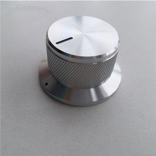 1pcs aluminum knob potentiometer knob 44*25*6mm Knurled knob gold silver potentiometer cap switch cap oven amplifier Volume knob