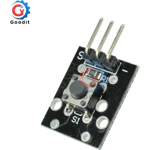 10pcs KY-004 3pin Button Key Switch Sensor Module for Arduino Diy Starter Kit 6*6*5mm 6x6x5mm KY004