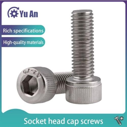 304 Stainless Steel American Cheese Head Hexagon Socket Screw / DIN912 Inch Cup Head Hexagon Socket Bolt 0 #-10# 20Pcs