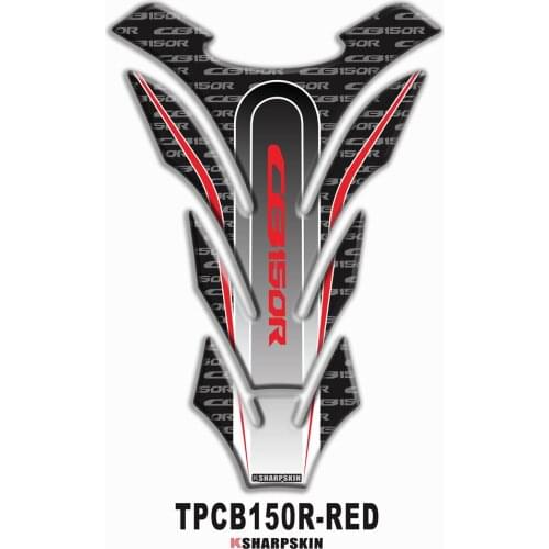 3D Edge Gel Personality Motorcycle Waterproof Fishbone Gas Fuel Oil Tank Protection Decal Sticker For HONDA CB150R cb150 r