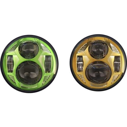 5.75 Inch Round LED Motorcycle Headlight 51W 5-3/4 Inch for Sportster Iron 883 Street Rod Street Glide