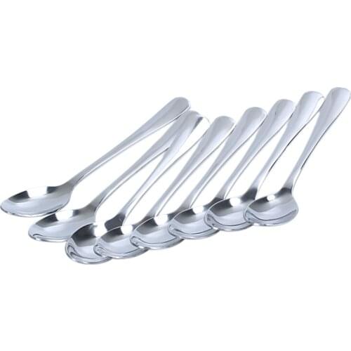 8 Pcs Demitasse Espresso Steel Stainless Spoon Tea Coffee Soup Rice New