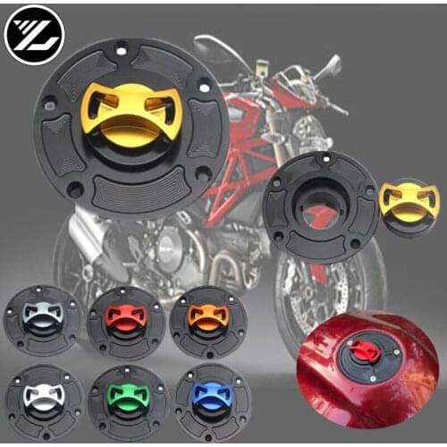 CNC Aluminum Motorcycles Fuel Tank Cover Gas Cap Key for ducati 748 851 888 919 996 998 848 1098 1198 600 750 900 ST2 ST3 ST4