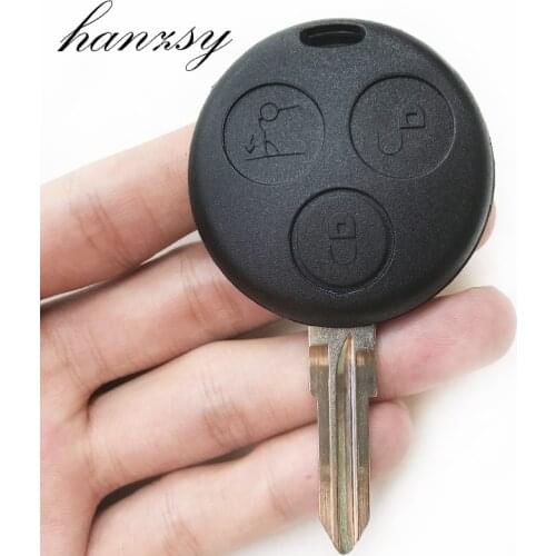 Smart key shell Case For Mercedes Benz SMART Fortwo 450 Forfour Roadster Replacement 3 Button Car Remote Key Cover blank Fob