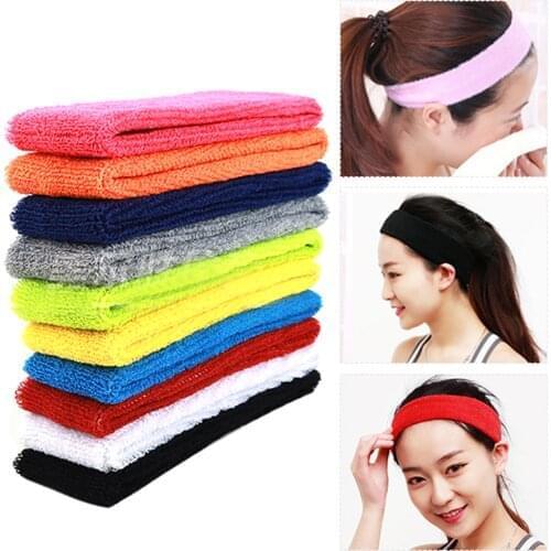 Yoga Elastic Sweat Wicking H-ead Band Sweatband for Sport Outdoor Activities Workout Yoga Cycling Running Hiking