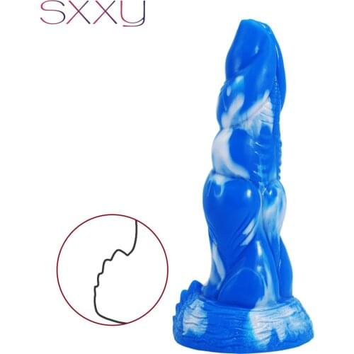 SXXY Beast Dildo Fetish Hou Sex Toys for Women Adult Anal Butt Plug Curve Fantasy Exotic Fake Penis Female Masturbate Dick Shop
