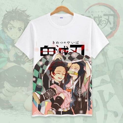 Demon Slayer T-shirt Kimetsu no Yaiba tshirt Anime Kamado Tanjirou Tanjiro cosplay t shirt men casual Rengoku Kyoujurou tops