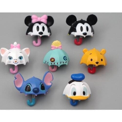 Disney 28piece 2cm Mickey mouse Marie cat stitch pooh donald duck figure toys cute marie cat figures collection toys