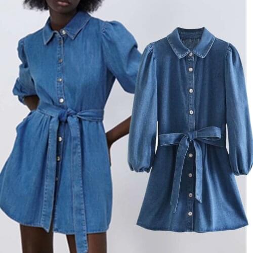 Модные джинсовые платья JennyandDave China At AliExpress