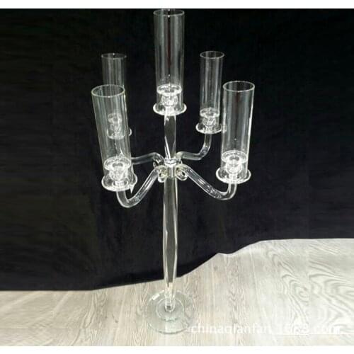 KASSPO Decorative Crystal Candlesticks