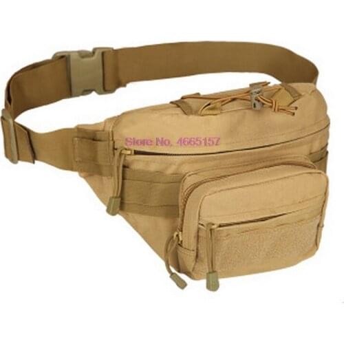 By dhl 20pcs Tactical Molle Bag Waterproof Waist Bag Fanny Pack Hiking Sports Hunting Waist Bag Tactical Sports Bag Belt