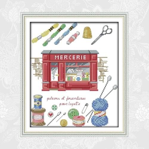 Cross stitch mercerie Cross Stitch kits 11ct 14ct Printed on Canvas DMC Embroidery Needlework Sets DIY Handmade Crafts