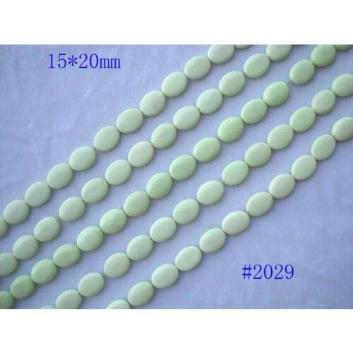Natural Lemon Chrysoprase Oval Shape Loose Beads For Jewelry Making DIY Bracelet Necklace Earrings