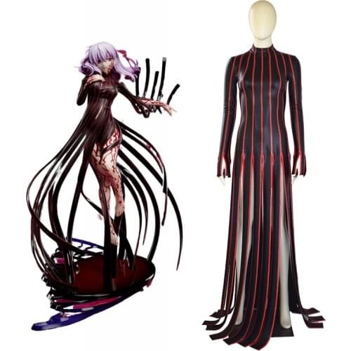 New Fate Stay Night Matou Sakura Cosplay Costume Alternative Dress Outfit PU Leather Anime Cosplay Halloween Costumes for Women