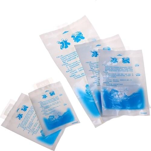 10Pcs Reusable Ice Bag Water Injection Icing Cooler Bag Pain Cold Compress Drinks Refrigerate Food Keep Fresh Gel Dry Ice Pack