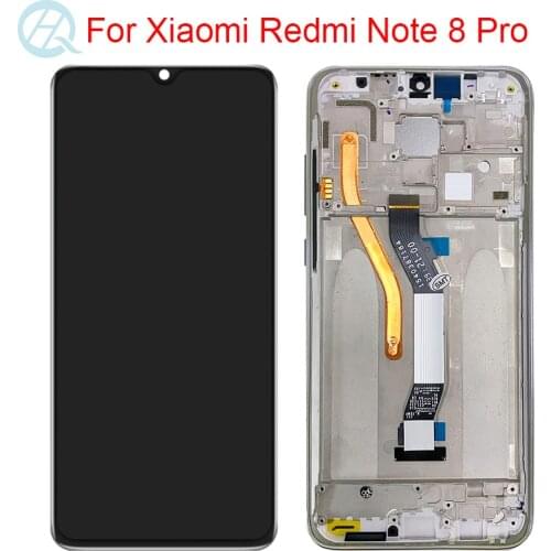 Original Display For Xiaomi Redmi Note 8 Pro LCD With Frame 6.53" Redmi Note8 Pro Display Touch Screen Digitizer Glass Assembly