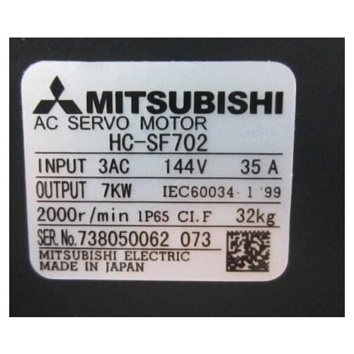 Original Japan servo motor ac 7kw HC-SF702 HC-SF