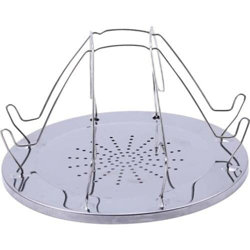 Simple Portable Stainless Steel Toast Rack Outdoor Camping Toaster Folding Portable Grill Multi-Purpose Stove Grill