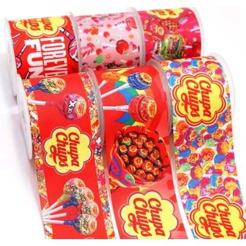 DIY Handmade Materials Printed Grosgrain Ribbon 50 Yard Per Size 50624