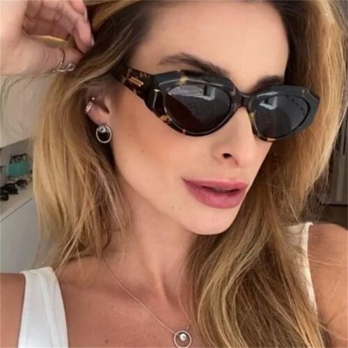 Brand Small Sunglasses Women Fashion Oval Sun Glasses Men Vintage Eyeglasses Luxury Designer Hip Hop Eyewear Ladies Traveling