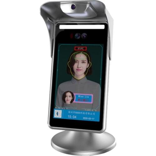 Facial Recognition Attendance Fever Body Temperature Multiple Languages Wall-mounted Detection Camera System
