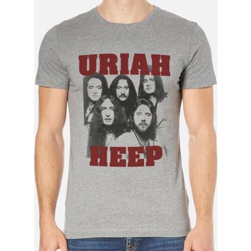 Uriah Heep Revival Rock T-Shirt Men White OR Gray 1-B C-043