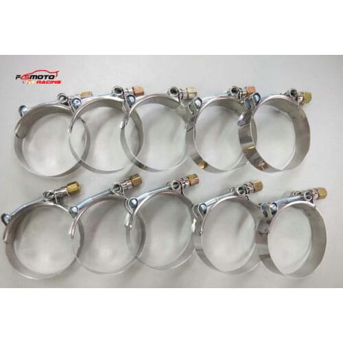 Brand New Silicone Turbo Pipe Hose Coupler T-bolt Clamps 10 x 2.5" inch (66-74mm)