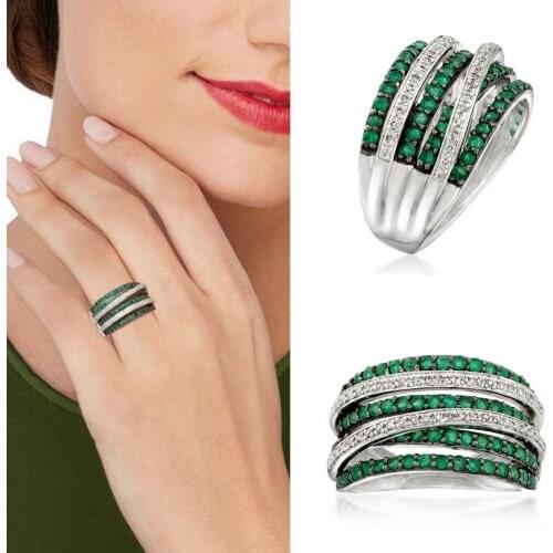 Finger Ring Skin-friendly Gorgeous Alloy Geometry Shaped Jewelry Finger Ring for Women Allergy Geometry Ring Jewelry Accessories