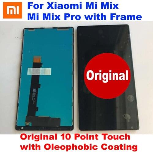 Original New Working Xiaomi Mi MIX MiMix Pro 18k Version LCD Display Glass Sensor Touch Panel Screen Digitizer Assembly + Frame