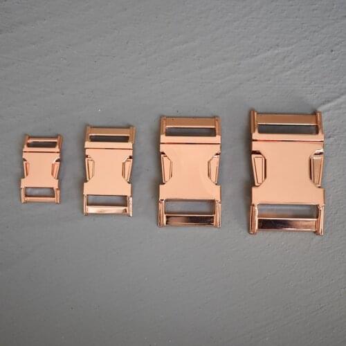 1 Pcs 15mm/20mm/25mm/30mm DIY Accessories Backpack Buckles Dog Collar Webbing Quick Release Metal Buckle Safety Clasp Bracelet