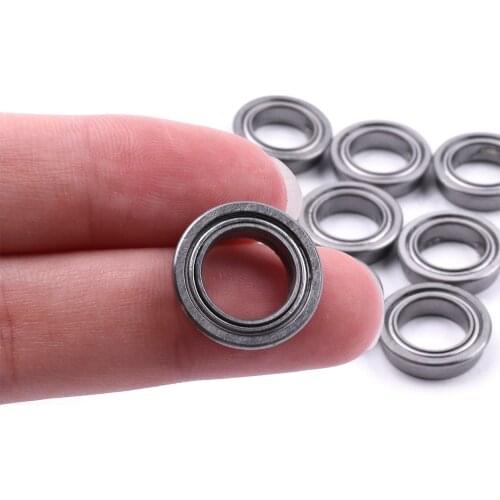 1pcs Diameter 8/10mm Micro Thin Bearing Tool Bearing Steel Flanged Miniature Bearing for General Usage of Instrument Machine