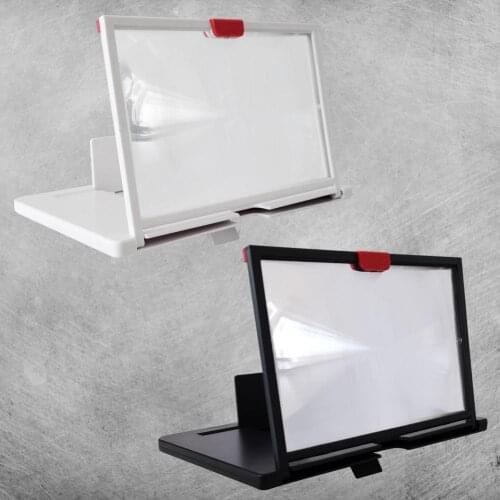 12 Inch Eye Protect Pull-out Mobile Phone Screen Magnifier Stand 3D Enlarger Video Amplifier Projector Bracket Desktop Holder