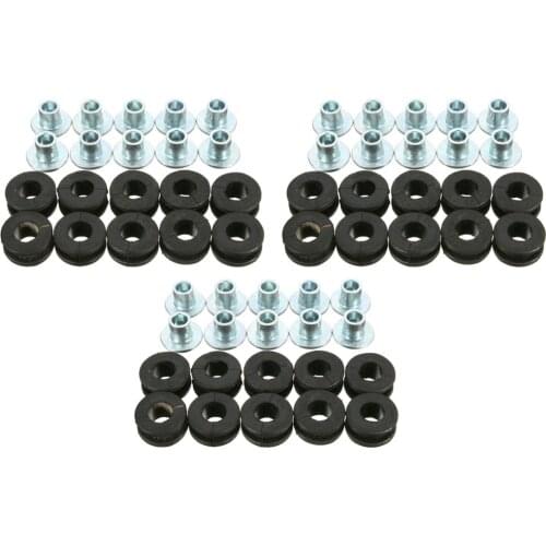 30x Motorcycle Rubber Grommets Replacement For Honda For Yamaha For Kawasaki Fairing