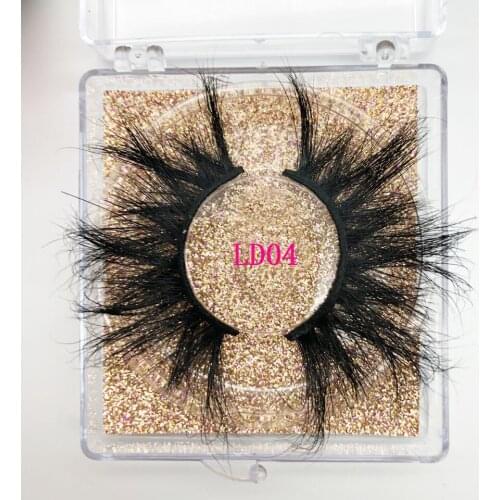 3D Mink Eyelashes Makeup 25mm Mink Lashes Dramatic Long False Eyelash Packaging Box Curly Lash Soft 5D Mink Eyelash Extension