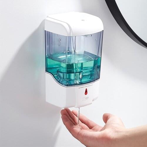 600 ml Wall Mounted Automatic Soap Dispenser Infrared Induction Smart Liquid Soap Dispenser For Kitchen Bathroom Accessory