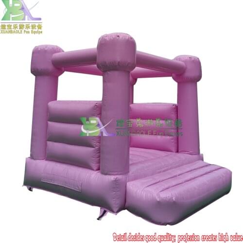 Macaron Colorful Pink Inflatable White Jumping Wedding Bouncy Castle Bounce House Inflatable Wedding Bouncer