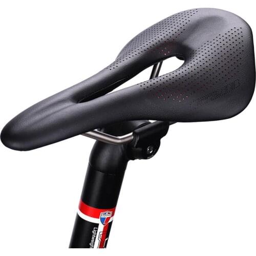 GUB 1136 Bicycle Microfiber Leather Silica Gel Hollow Seat Cushion Saddle MTB Road Racing Bike Saddles Breathable Cushion Seat