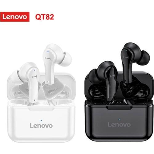 Lenovo QT82 QT81 Ture Wireless Earbuds Touch Control Bluetooth-compatible Earphones Stereo HD Talking W Mic wireless headphone