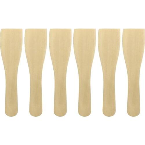 6pcs Non-Stick Wooden Spatula Small Wood Turner Cooking Shovel Kitchen Utensils