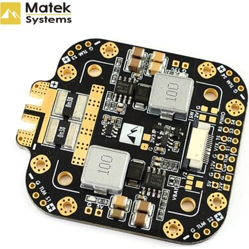 Matek Systems XCLASS FCHUB-12S PDB Board 5V & 12V Output w/ Current Sensor 3-12S Lipo For RC Models Spare Part DIY Accs