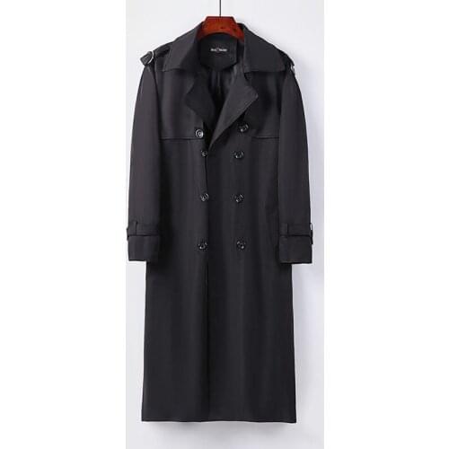 9XL Plus Size Women Clothing Casual Ladies Autumn Winter Korean Windbreaker Oversized Super Long Jacket British Slim Coat zh1620