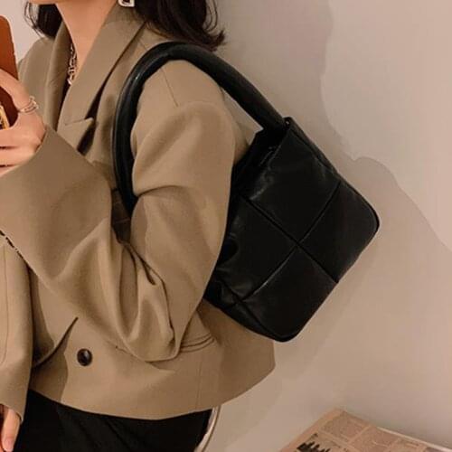 Fashion Designer Mini Baguette Bag for Women 2021 New Vintage Soft Space Cotton Lingge Luxury Shoulder Bags Purses Flap Handbags