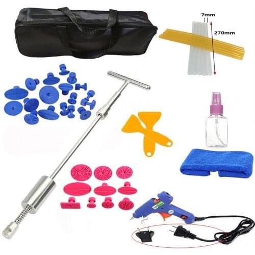 Tools Kit Car Remove Dent Paintless Dent Repair Tool Car Dent Remover Reverse Hammer Straightening Pulling Dents Instruments