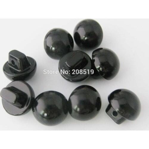 NBNOWA 200pcs/lot Black Pearl Buttons plastic 10mm&12mm Baby clothes sewing button apparel accessory