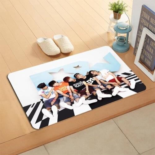 Nice B1A4 KPOP Doormat Outdoor Floor Mat Home Creative Mat Super Soft Absorbent Bathroom Door Entrance Mat 40X60cm,50x80cm