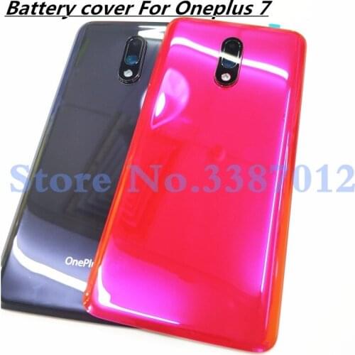 Original 3D Glass 6.41 Inch For Oneplus 7 Oneplus7 Battery Door Back Cover Rear Housing Case Replacement Parts With Camera Lens
